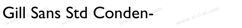 Gill Sans Std Conden字体转换